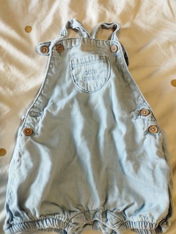 Salopette short tape a l'oeil 6 mois