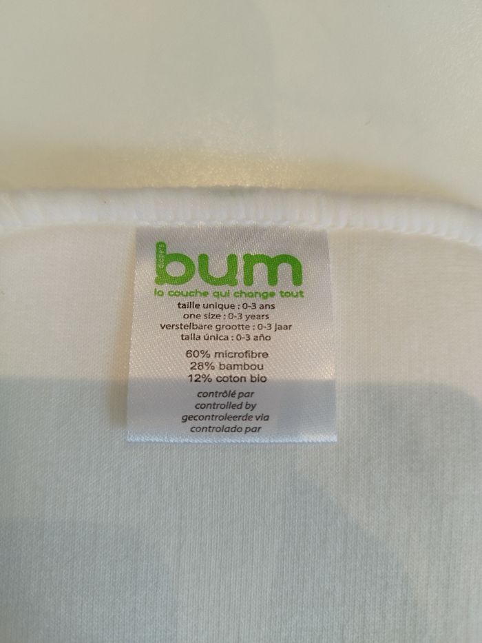 Couche Bum Diapers bonhommes de neige + 2 inserts - photo numéro 4