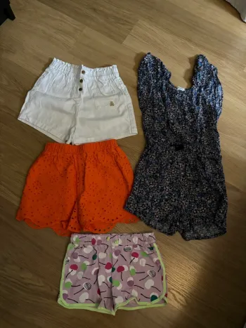 Lot shorts fille