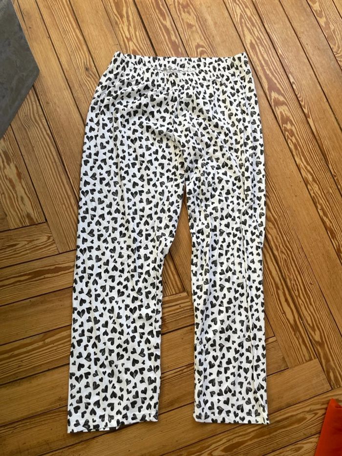 Bas de pyjama motif cœur