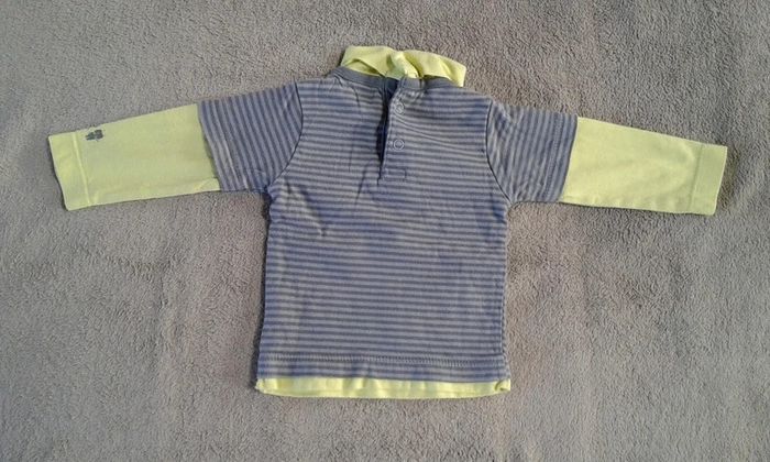 Lot 2 t-shirts manches longues col roulé
garçon 6mois - photo numéro 3