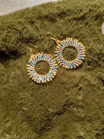 Boucles d'oreilles perle neuve