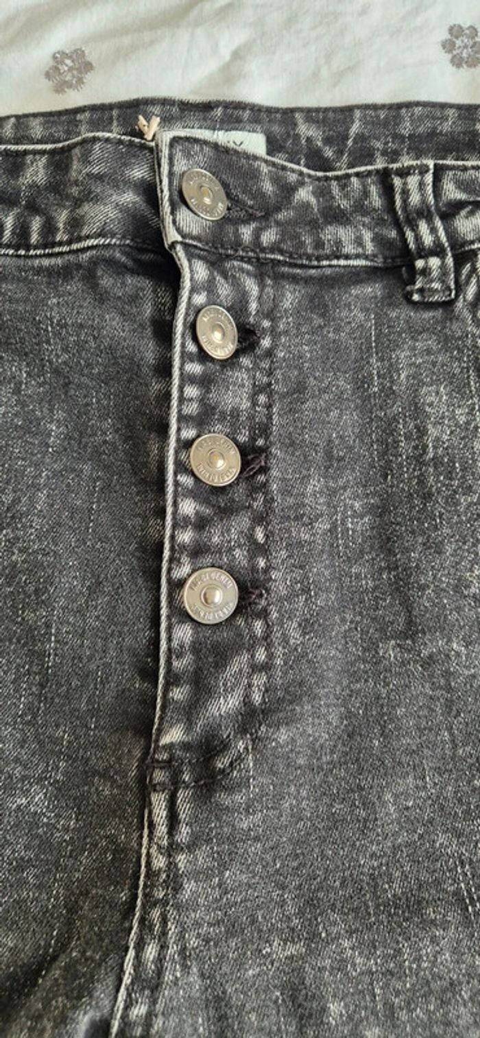 Jeans noir délavé kiabi - photo numéro 5