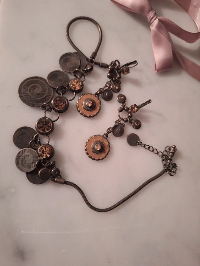 Collier et boucles d'oreilles Axelle création