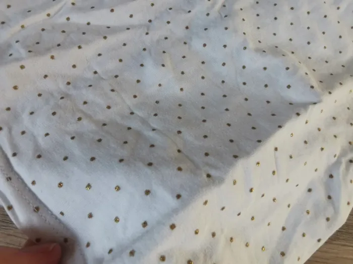 T shirt à pois avec bandeau 12 mois - photo numéro 5