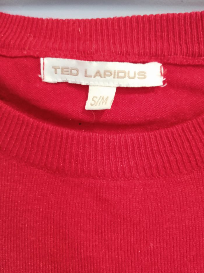 Pull rouge Ted Lapidus - photo numéro 2
