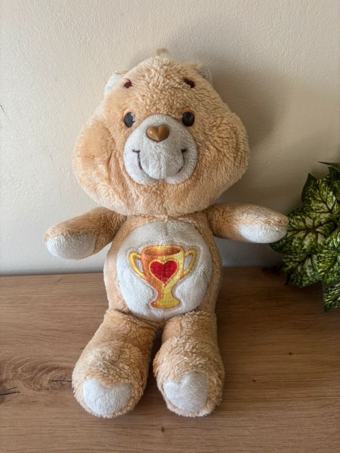 Vintage peluche bisounours beige coupe gros champion care bears