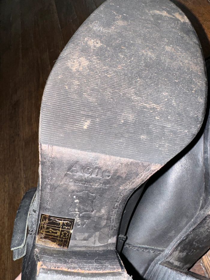 Boots en cuir acne modèle pistol  Taille 37 - photo numéro 8