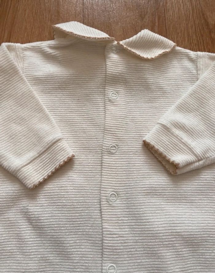 Pyjama velours crème mixte 1M - photo numéro 4