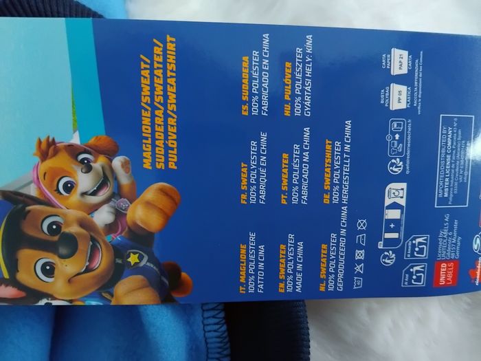 Sweat paw patrol, neuf avec étiquettes, 5 ans - photo numéro 6
