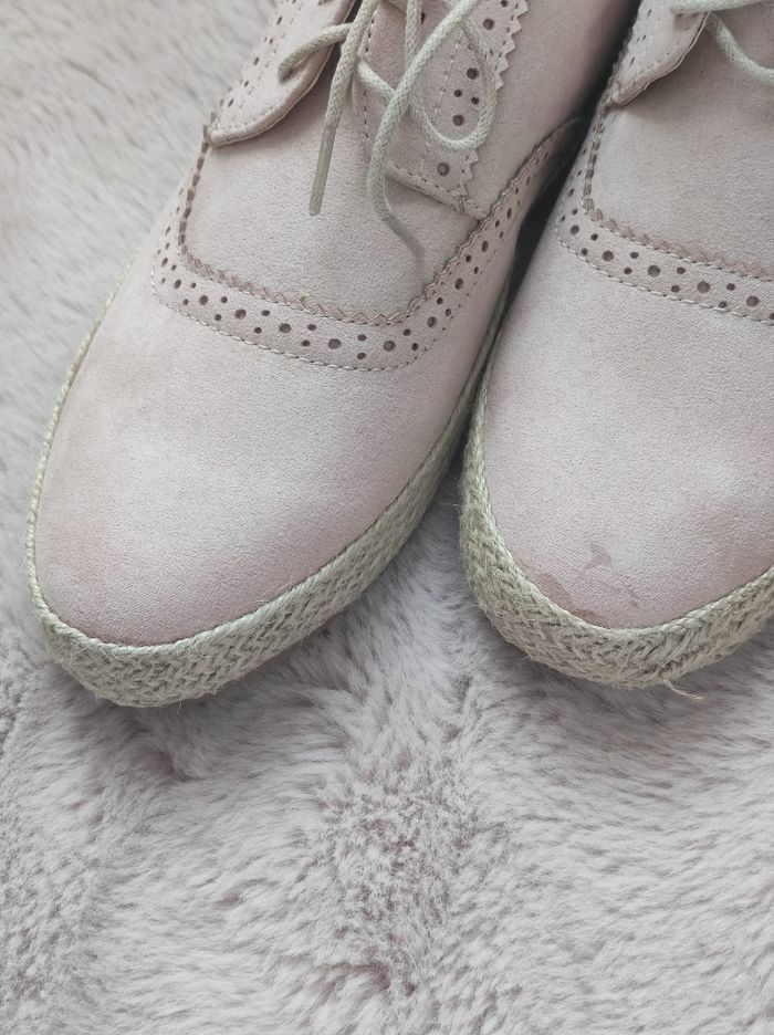 Chaussures rose type derbies taille 41 - photo numéro 5