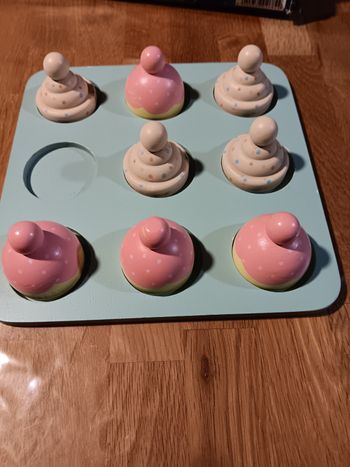 Jeu du morpion en bois