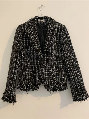 Veste noir et blanc 40% Laine Burton T40