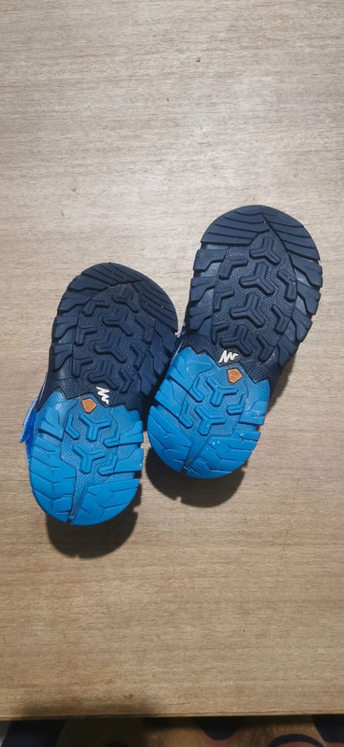 👟 🌼 chaussures mixtes enfant Quechua Crossrock T24 rando, sport, école 💙🍊 - photo numéro 10