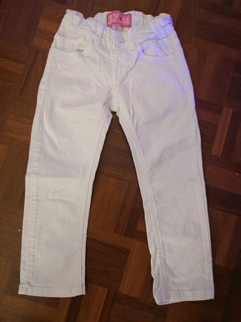 Jean blanc 4 5 ans