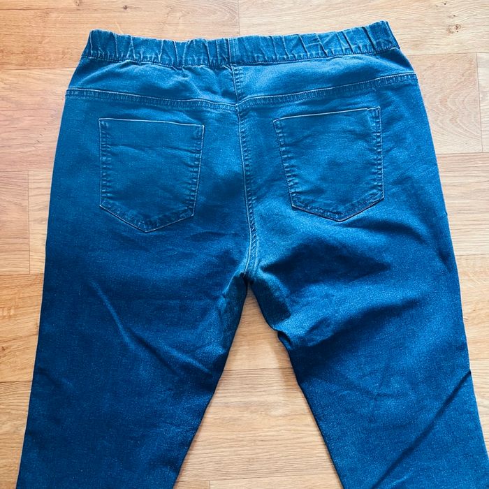 Jeans femme bleu Taille 48 taille élastique - photo numéro 6