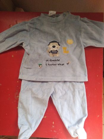 Pyjama velours 2 pièces