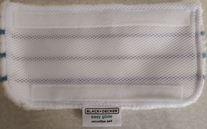 2 Lingettes Originales patins microfibres BLACK & DECKER Balais Vapeur Steam Mop - photo numéro 3