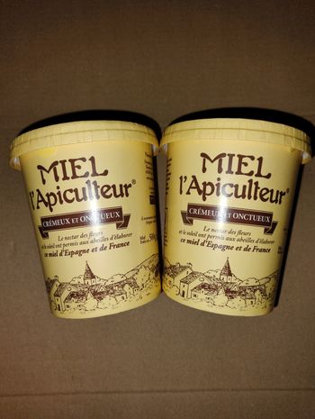 Miel l'apiculteur crémeux et onctueux 2 x 500g