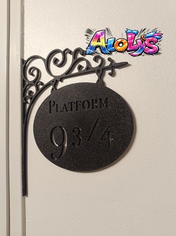 Enseigne murale Harry Potter plateforme 9 ¾