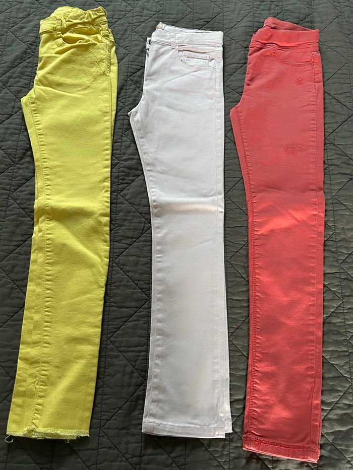 Lot de 3 pantalons enfant fille « tape à l’œil ».