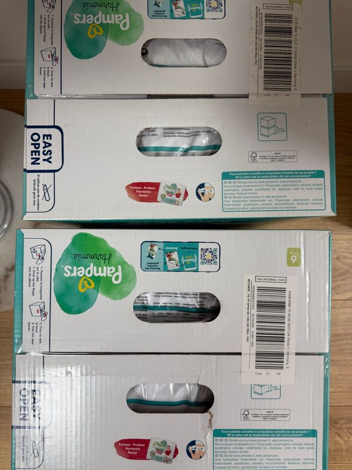 Couches pampers harmonie tailles 6 - photo numéro 2