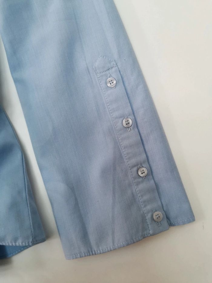 Blouse bleu avec noeud - photo numéro 4