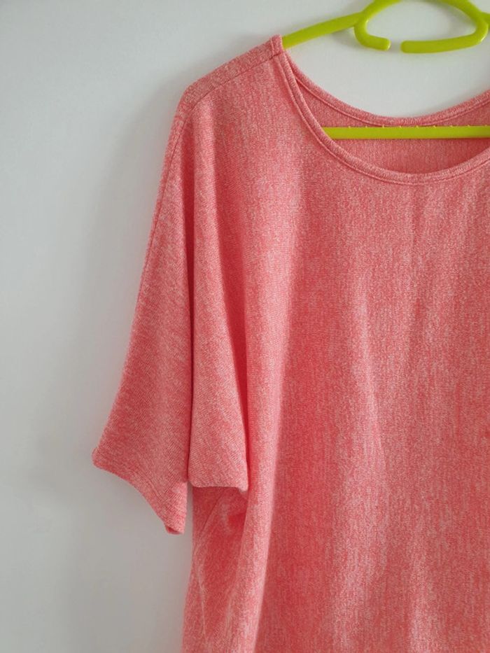 T shirt rose asymétrique TU - photo numéro 3