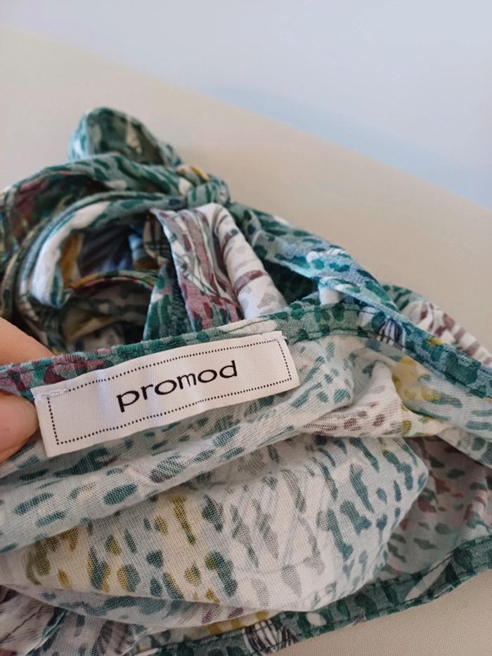 Blouse colorée avec imprimé feuilles Promod taille L 40 - photo numéro 8