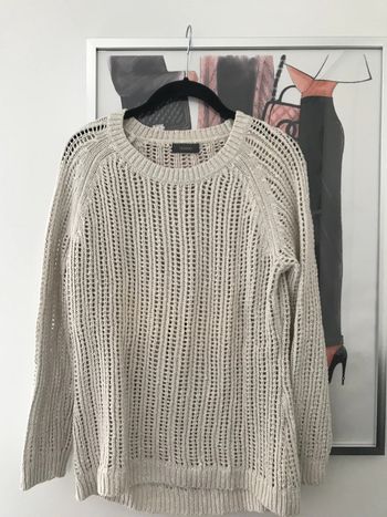 Pull long c&a vintage S maille crochet
