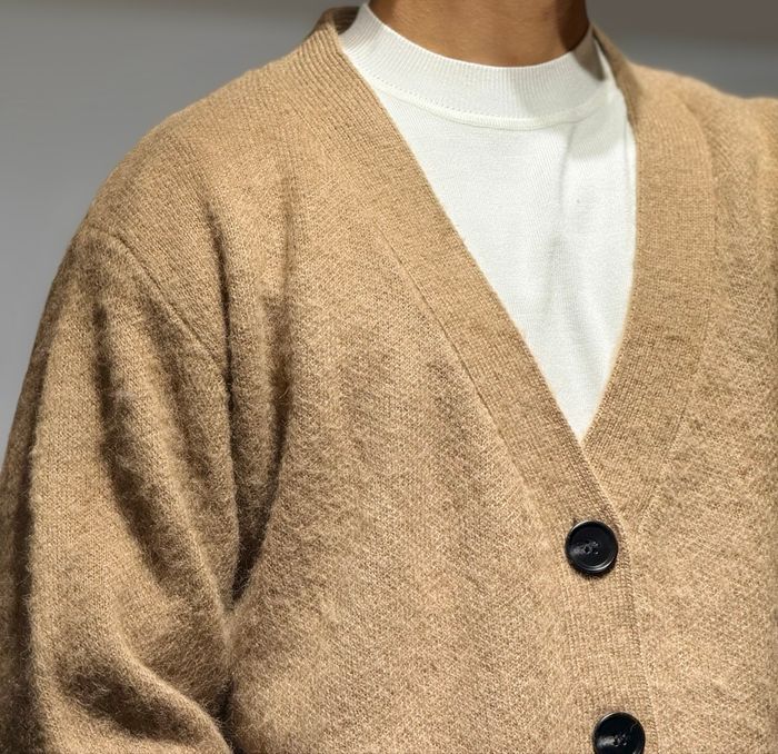 Cardigan oversize caramel - photo numéro 3