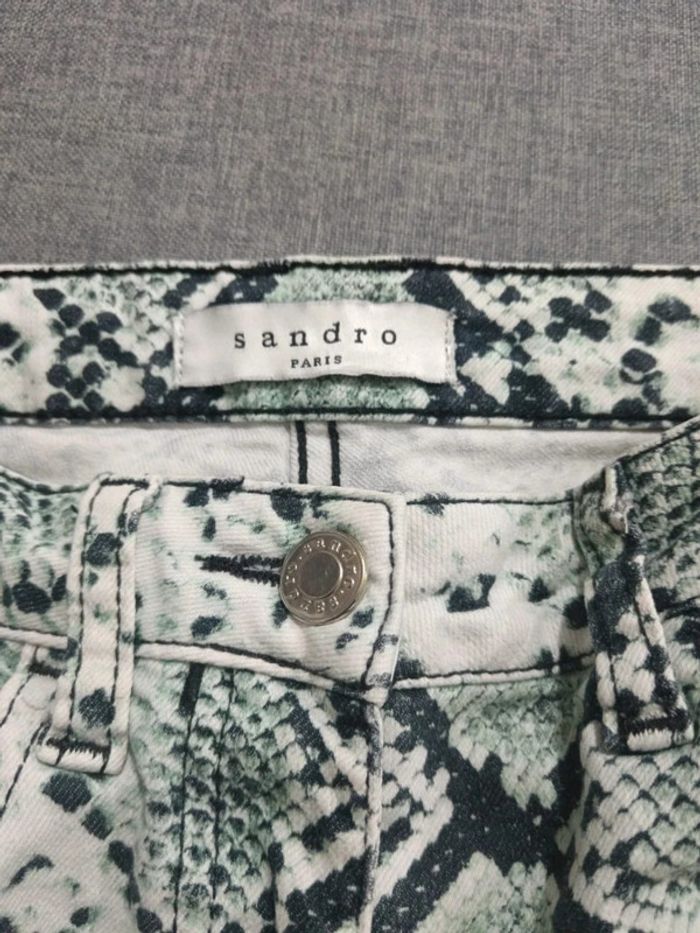 C57 jeans vert Sandro 34 - photo numéro 3