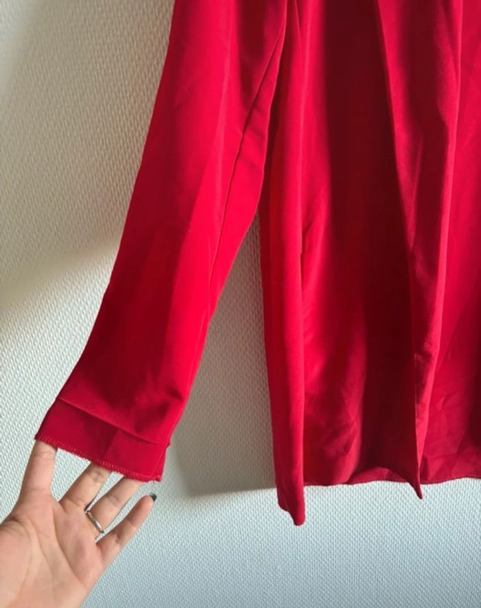 Veste blazer légère rouge - photo numéro 3