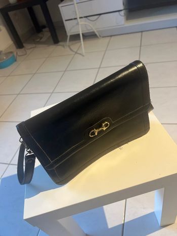 Sac à bandoulière vintage année 70 en cuir