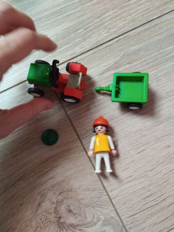 Playmobil 3594 petit tracteur et remorque
