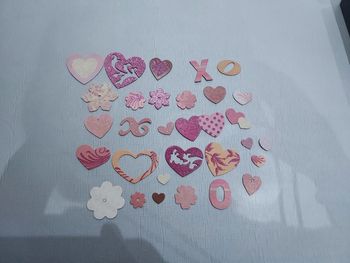 Decoration pailletés cœur st Valentin