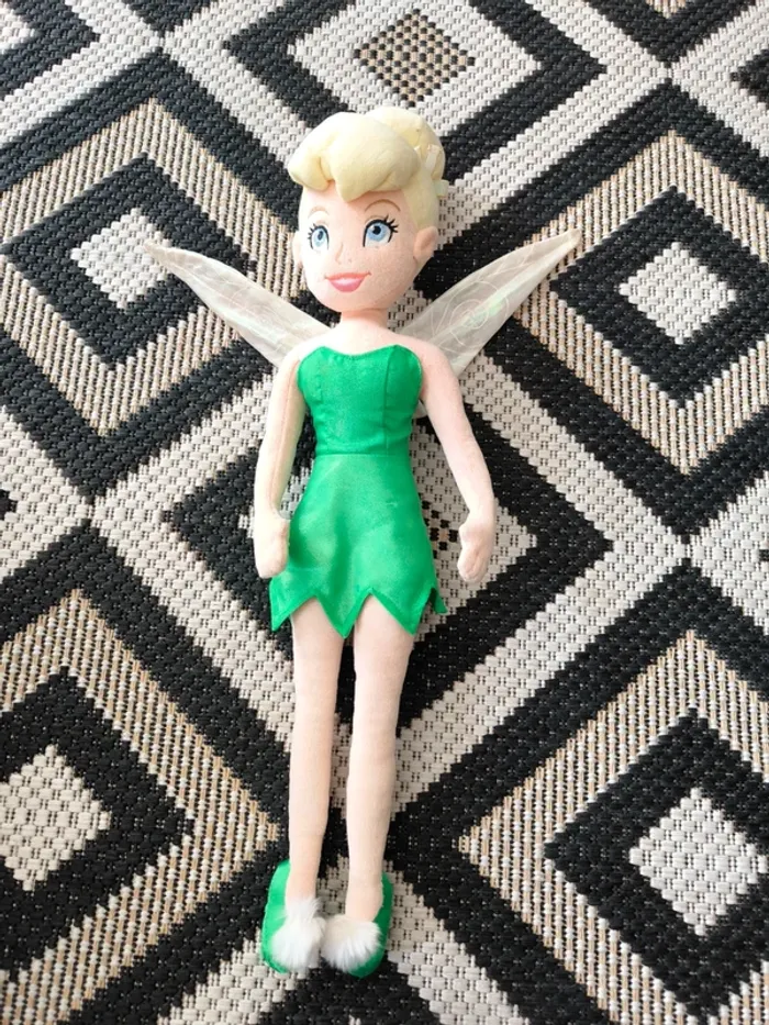 Peluche Disney Tinker Bell – Fée Clochette Authentique 30 cm