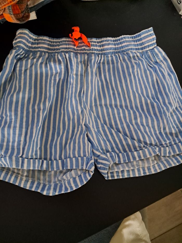 Short fille rayé obaibi