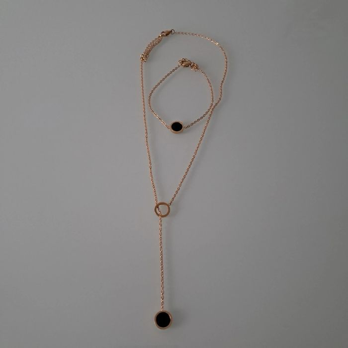 Parure acier inoxydable Collier y - photo numéro 6