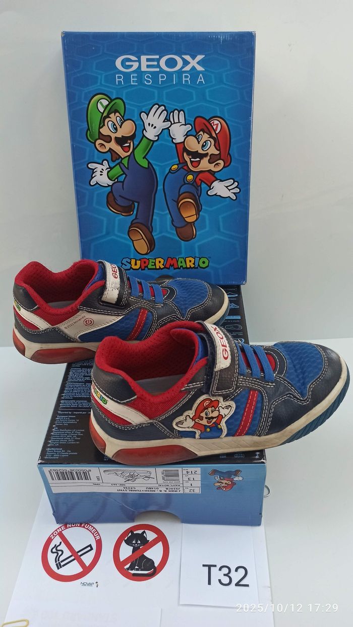 T32 basket geox respira Geox J Inek Boy B Sneakers  J259CB  navy royal