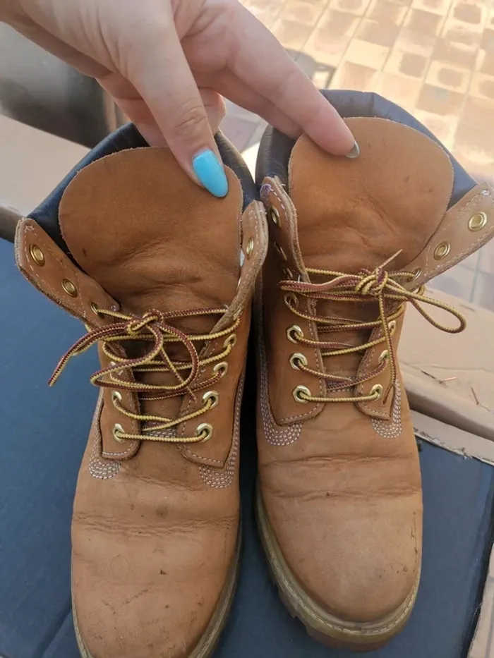 Bottines Timberland Homme Taille 42 - Marron Moutarde - photo numéro 2
