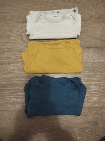 Lots de 3 bodies - 9 Mois