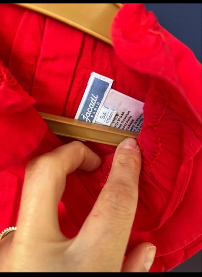 Robe Jacadi rouge comme neuve 5 ans - photo numéro 2