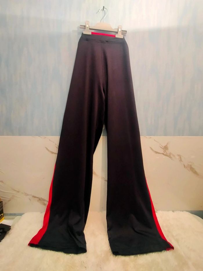 Pantalon de survêtement femme Decathlon large noir et rose taille 44 - photo numéro 7