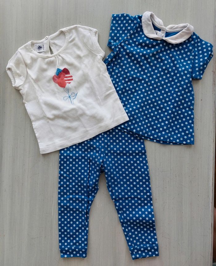 Ensemble legging + 2 t-shirts 18M