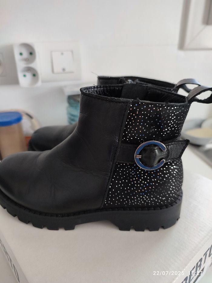 Bottines noires fille - photo numéro 5