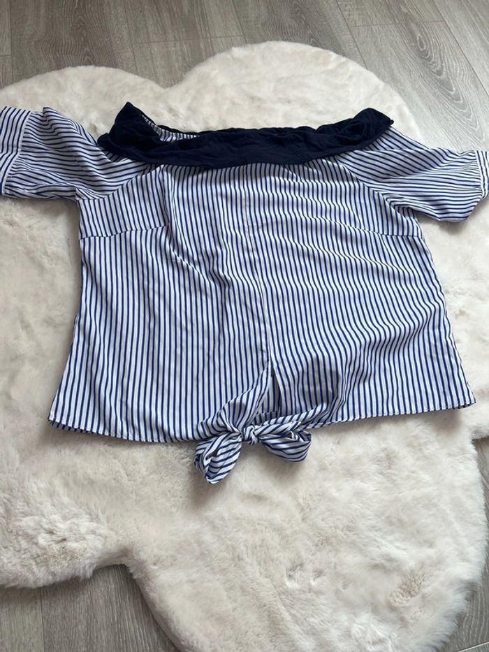 Chemisier marin court Femme M/L - photo numéro 2