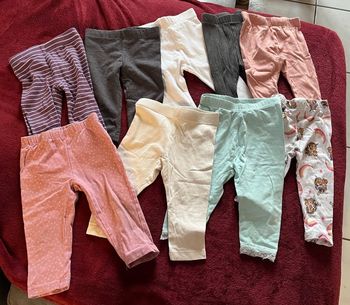 Lot de leggings 9 mois fille