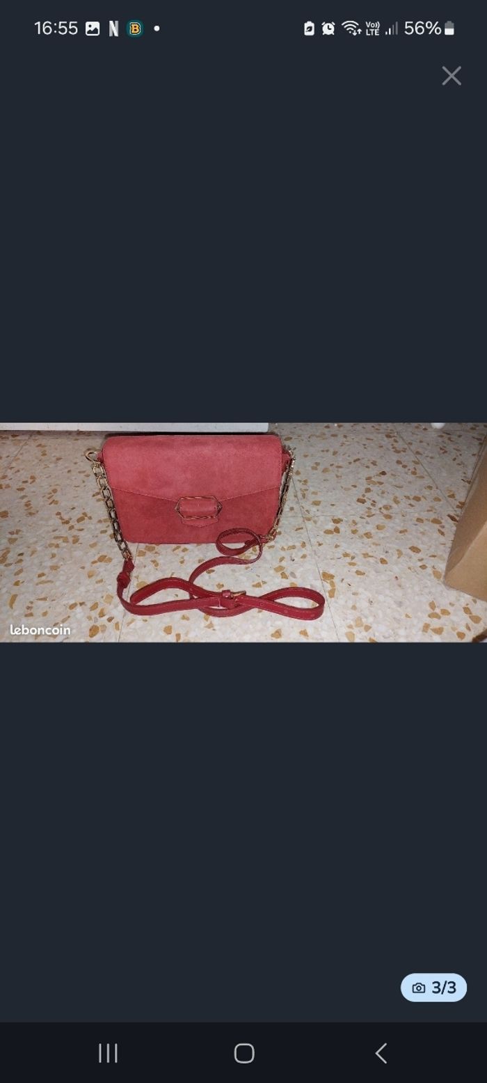 Sac à main cuir minelli - photo numéro 3