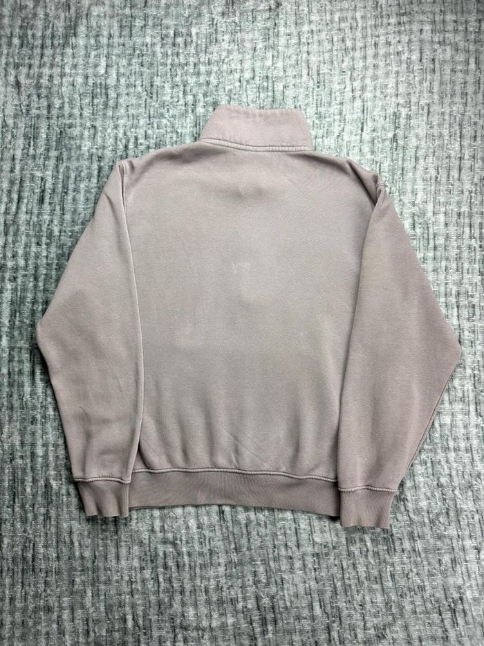 Pull Sweat col zippé Nike Swoosh brodé, beige, taille S - photo numéro 2